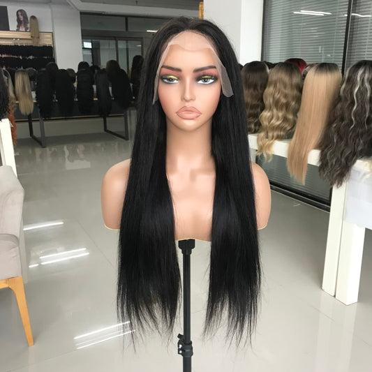 100% Human Hair Hand-tied Gluless HD Full Lace Wig