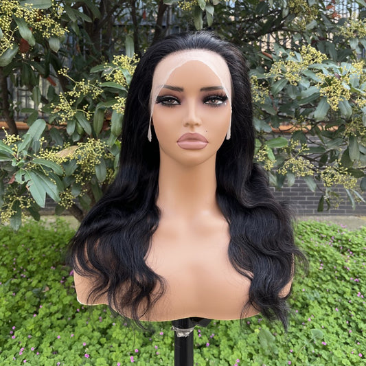 100% Human Hair Hand-tied Gluless HD 13x4 Frontal Lace Wig